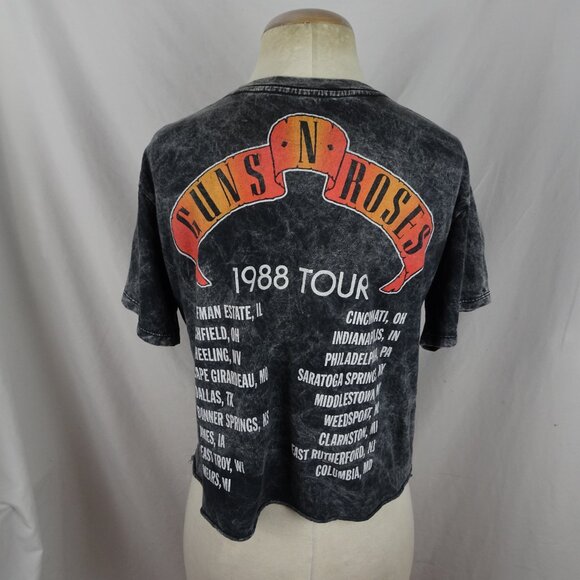 Guns N' Roses Appetite For Destruction 1988 Tour Crop Top Size L - Picture 3 of 9